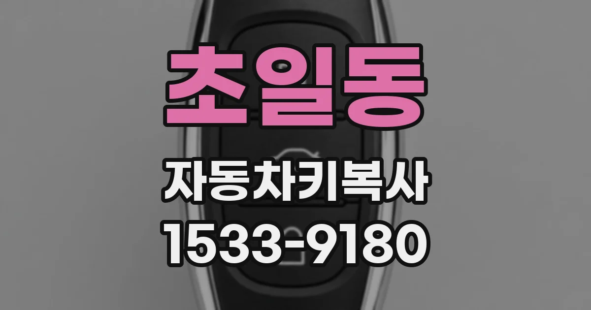 초일동 자동차키복사