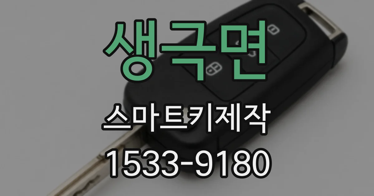 생극면 스마트키제작
