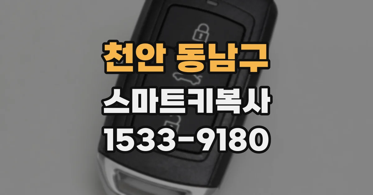 천안 동남구 스마트키복사