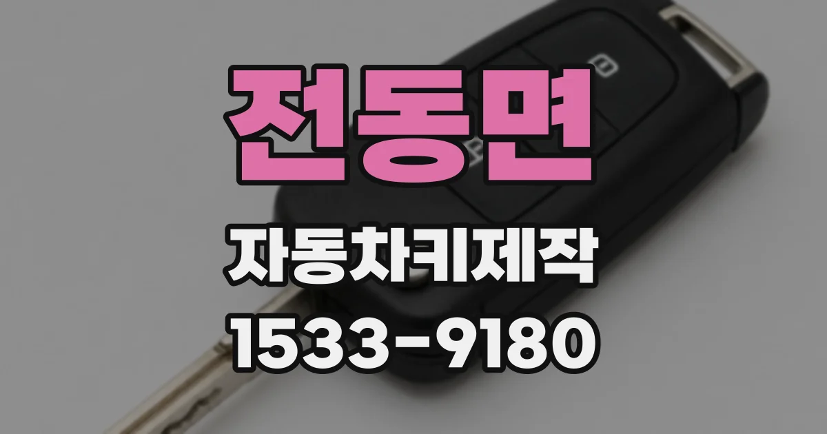 전동면 자동차키제작