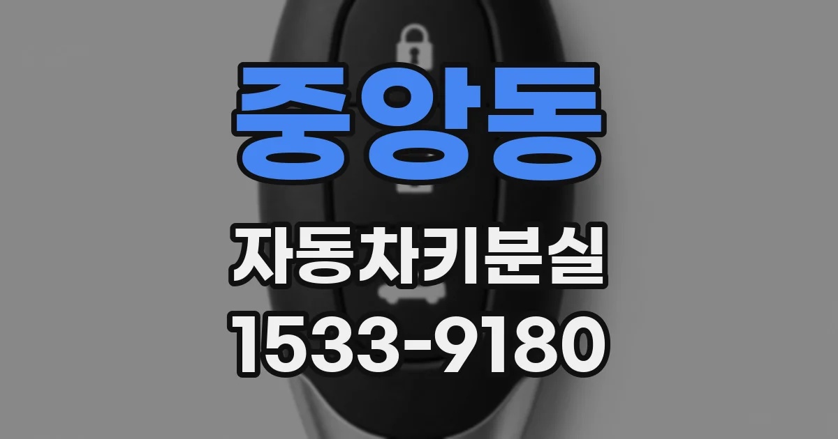 중앙동 자동차키분실