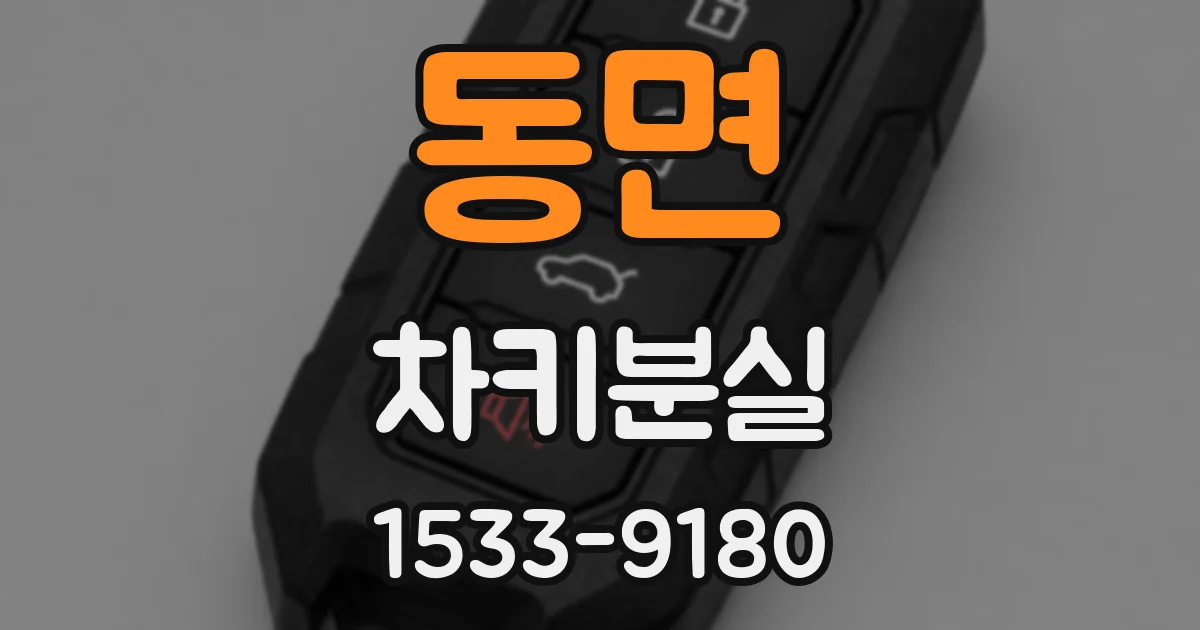 동면 차키분실