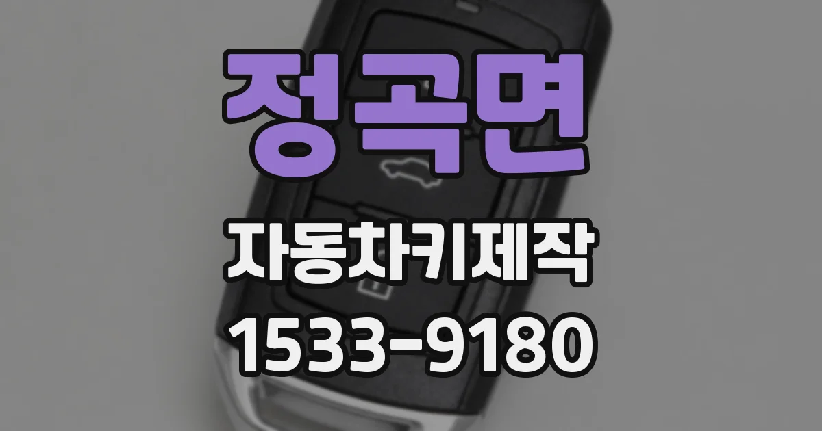 정곡면 자동차키제작