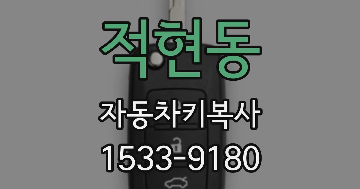 적현동 자동차키복사