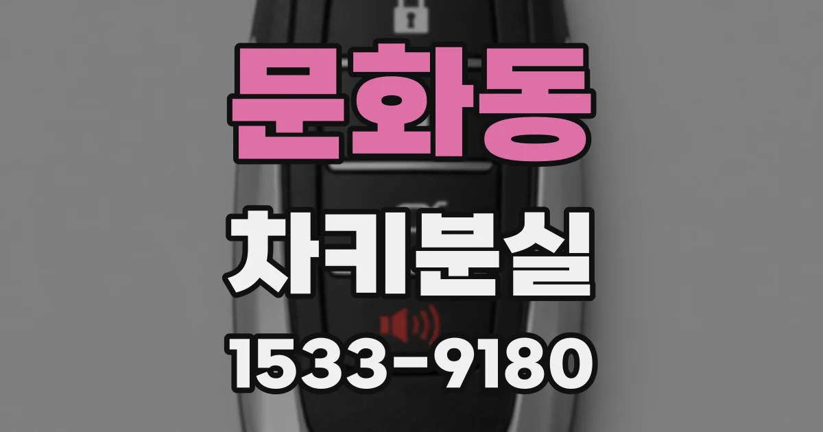 문화동 차키분실