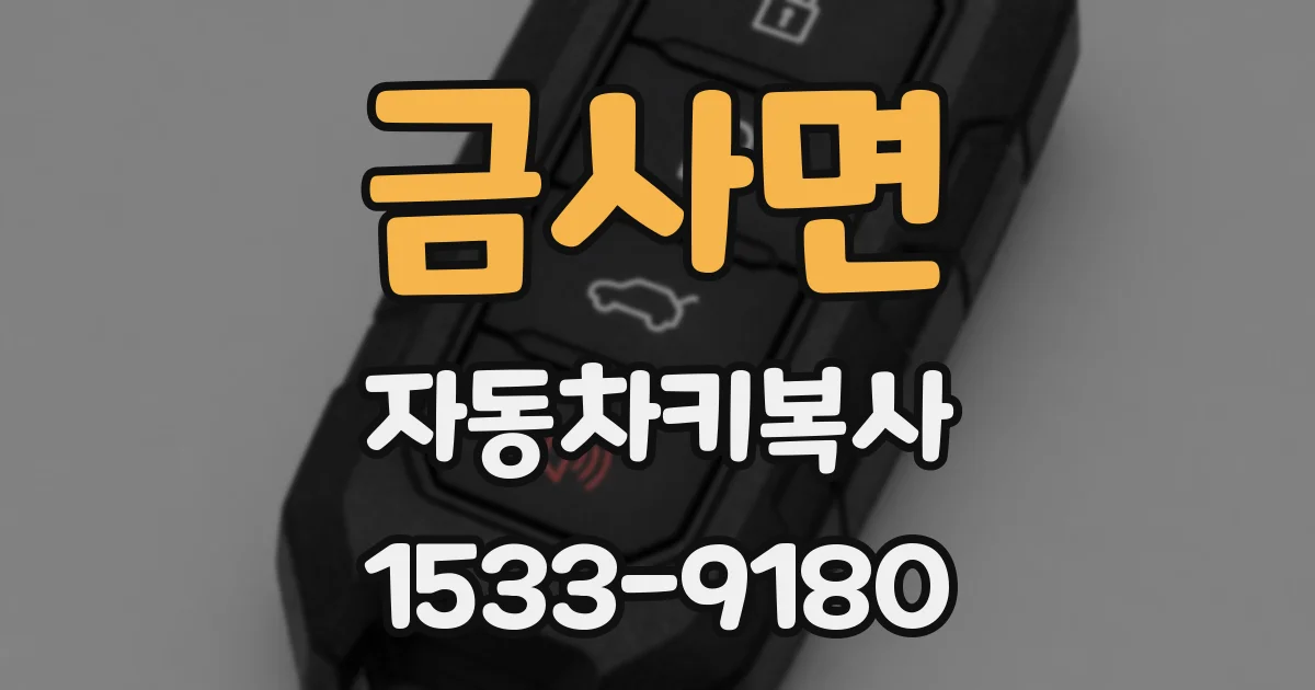 금사면 자동차키복사