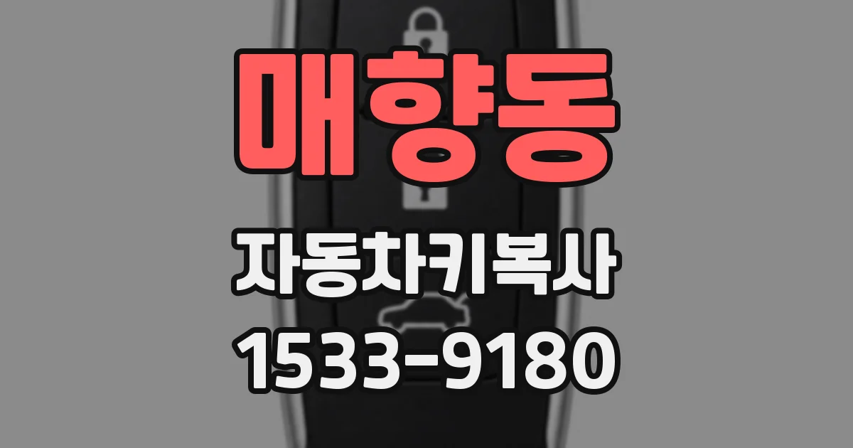 매향동 자동차키복사