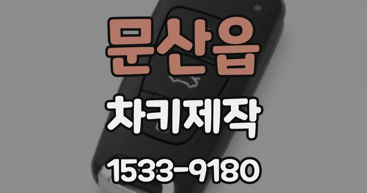 문산읍 차키제작