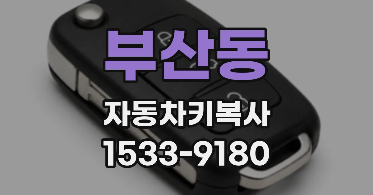 부산동 자동차키복사