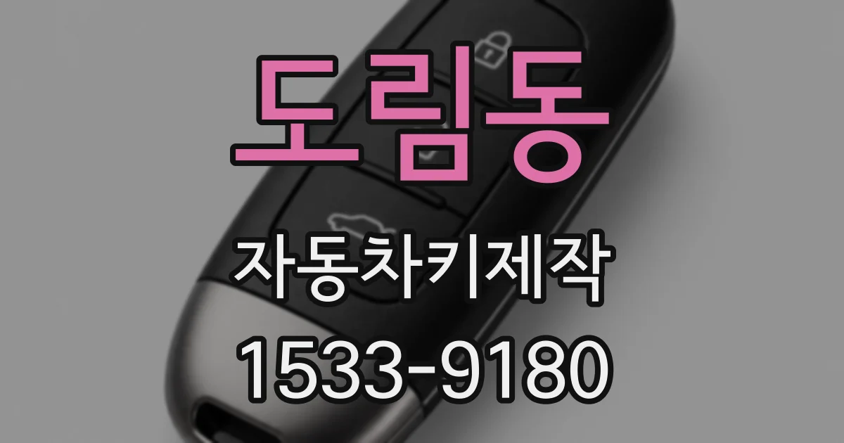 도림동 자동차키제작