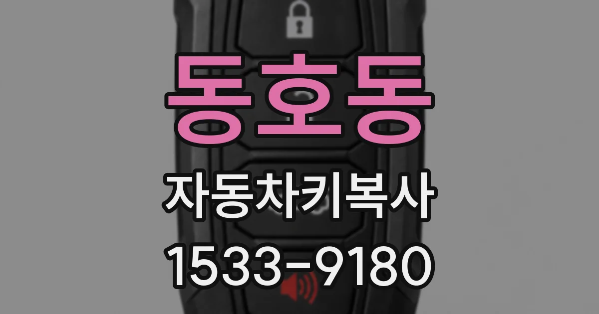 동호동 자동차키복사