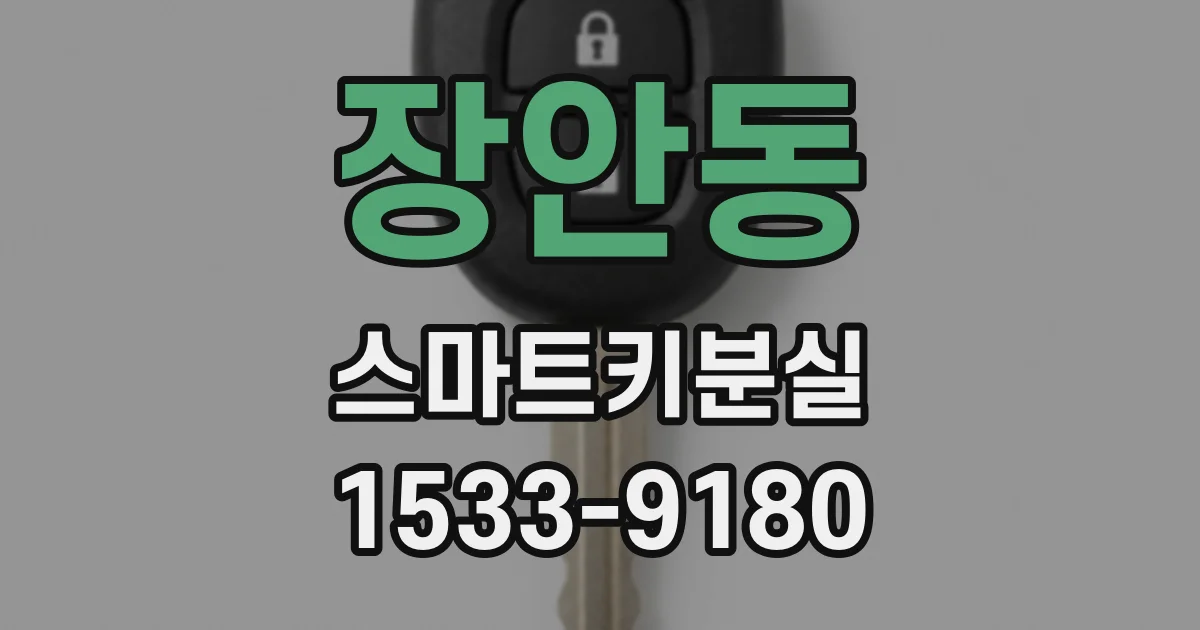 장안동 스마트키분실