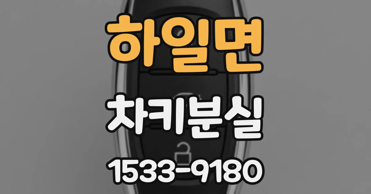 하일면 차키분실