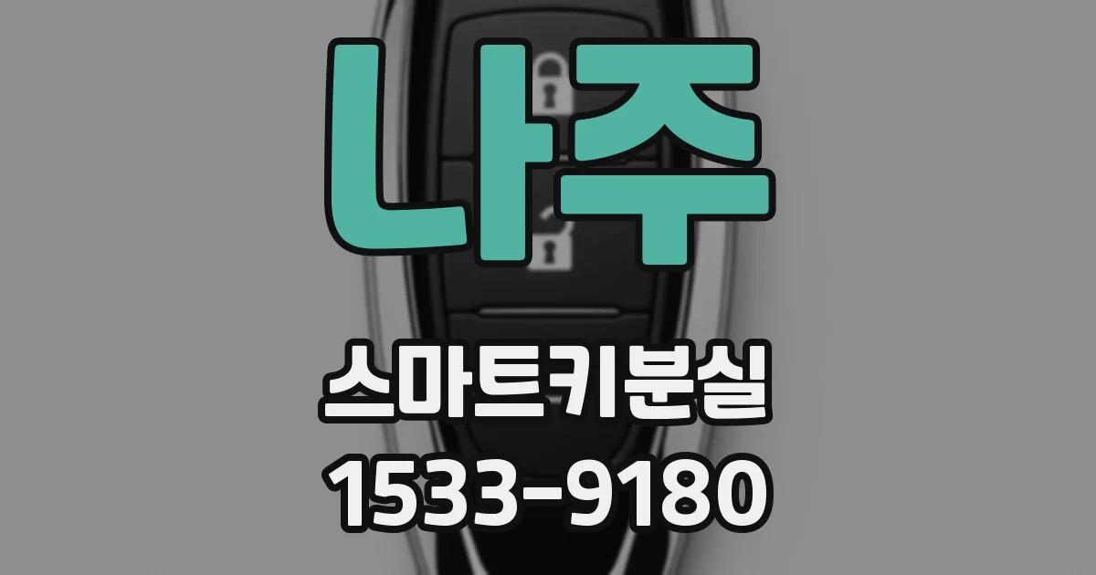 나주 스마트키분실