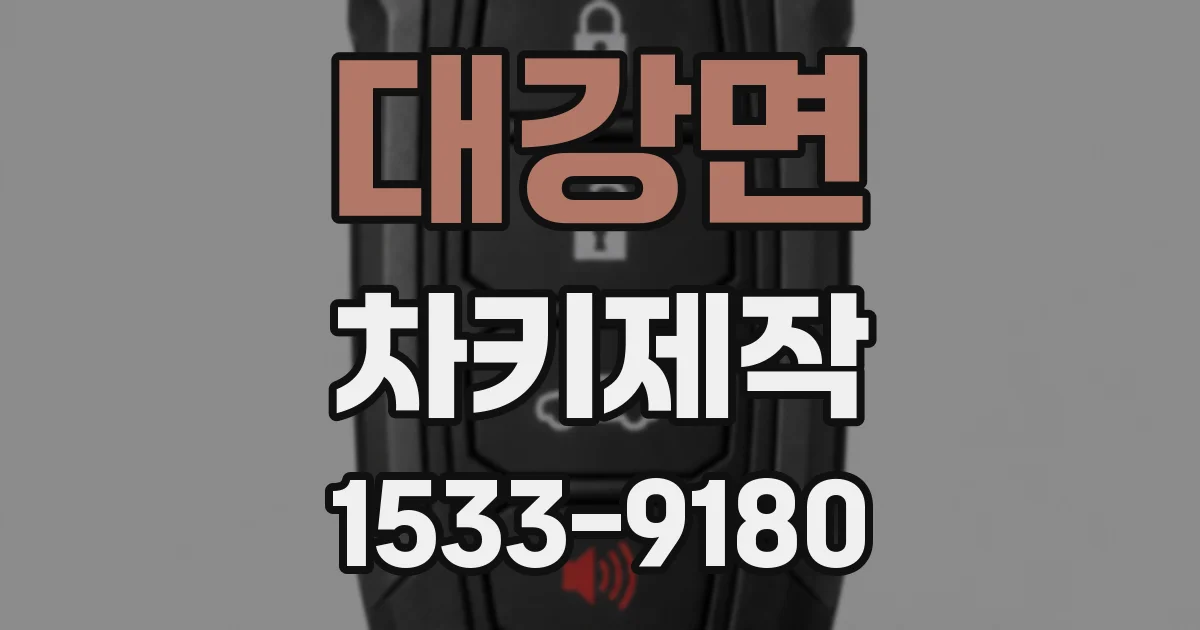 대강면 차키제작