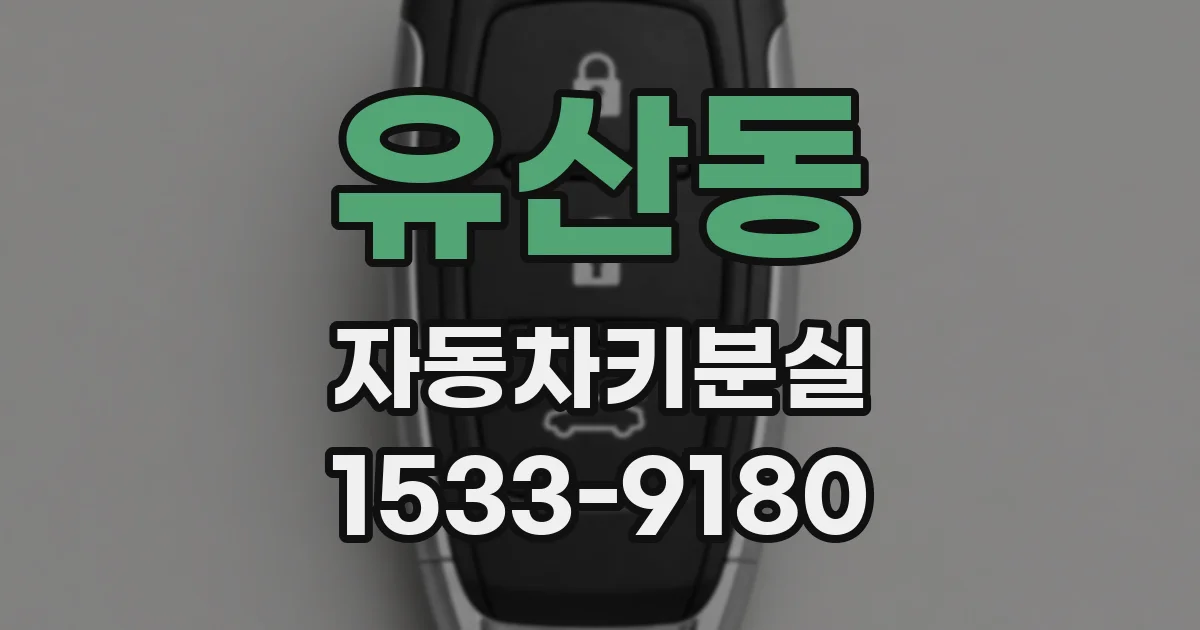 유산동 자동차키분실