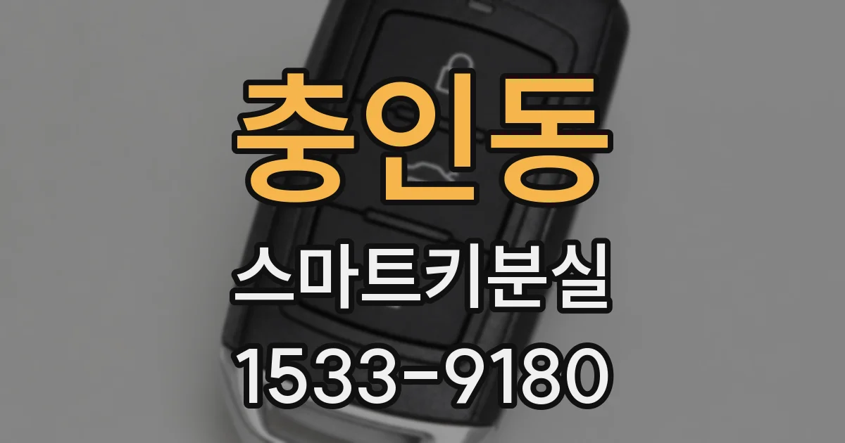충인동 스마트키분실