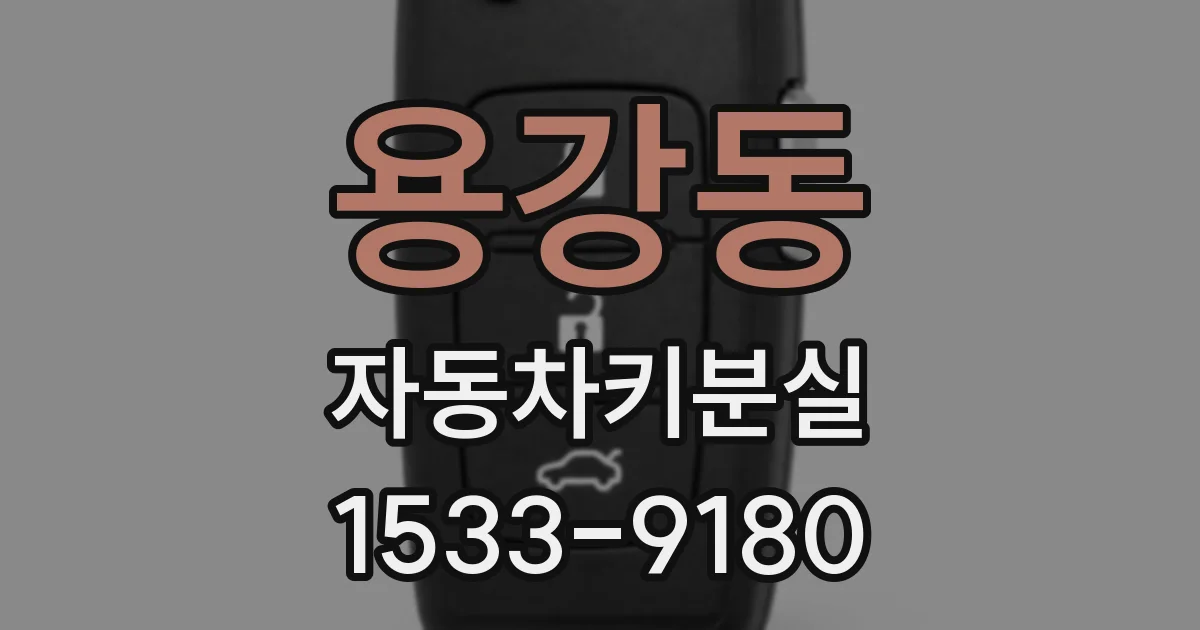 용강동 자동차키분실