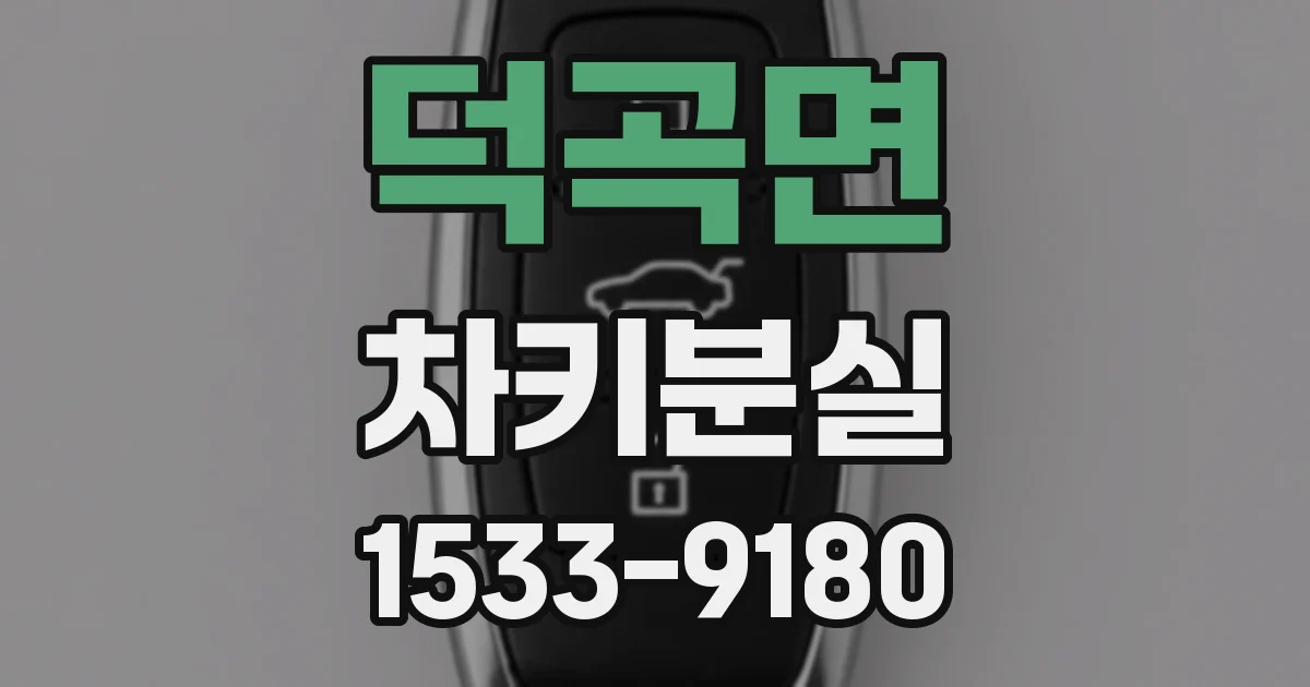 덕곡면 차키분실
