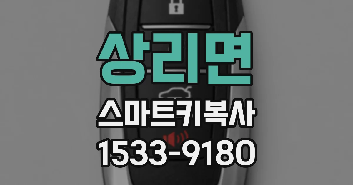 상리면 스마트키복사