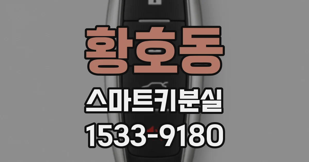 황호동 스마트키분실