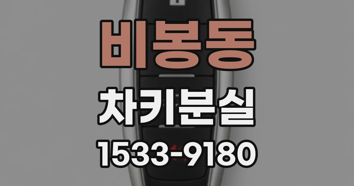 비봉동 차키분실