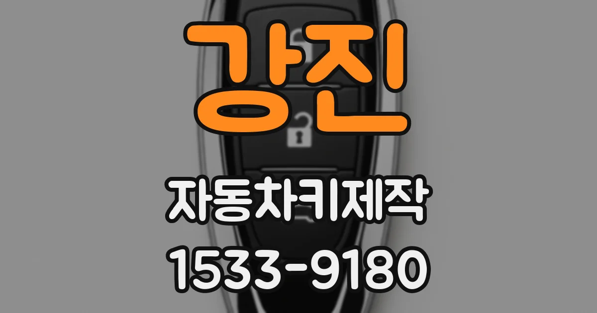 강진 자동차키제작