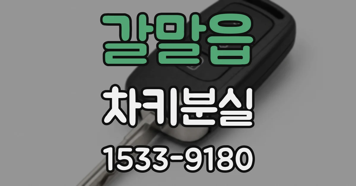 갈말읍 차키분실