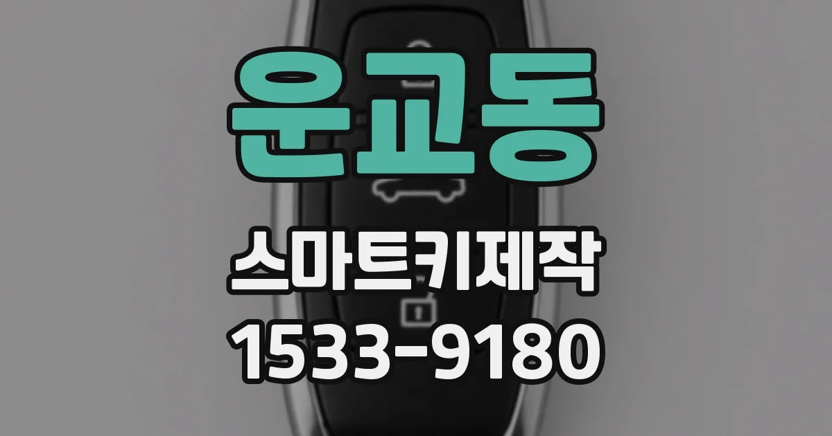 운교동 스마트키제작