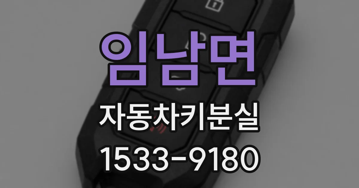 임남면 자동차키분실