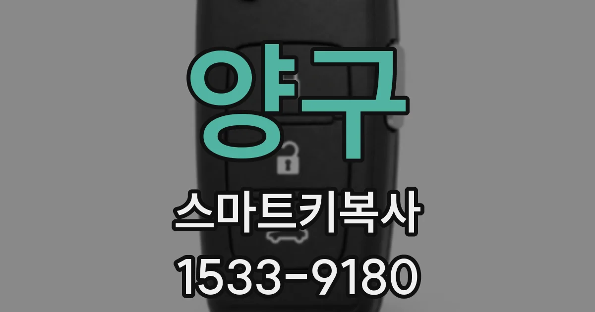 양구 스마트키복사