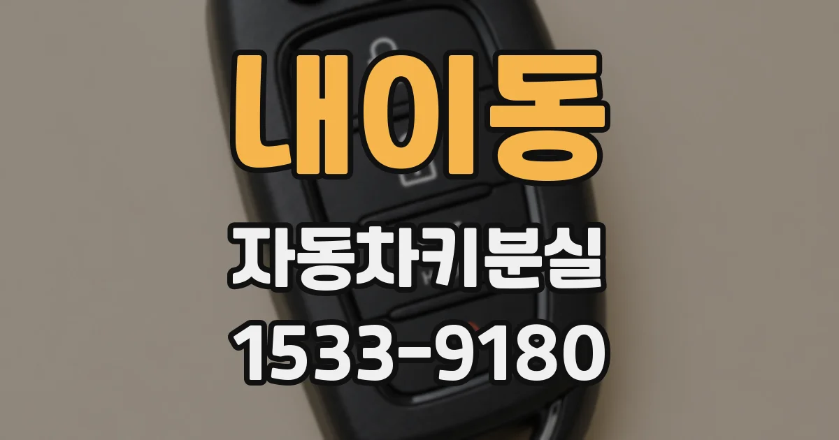 내이동 자동차키분실
