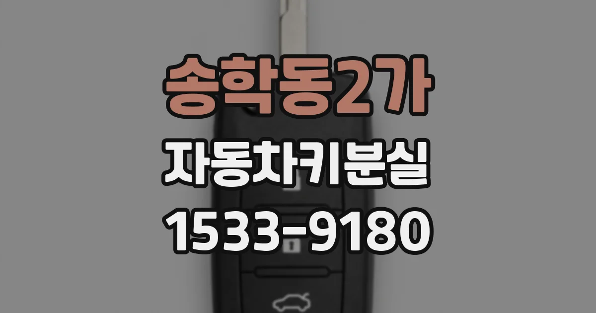 송학동2가 자동차키분실