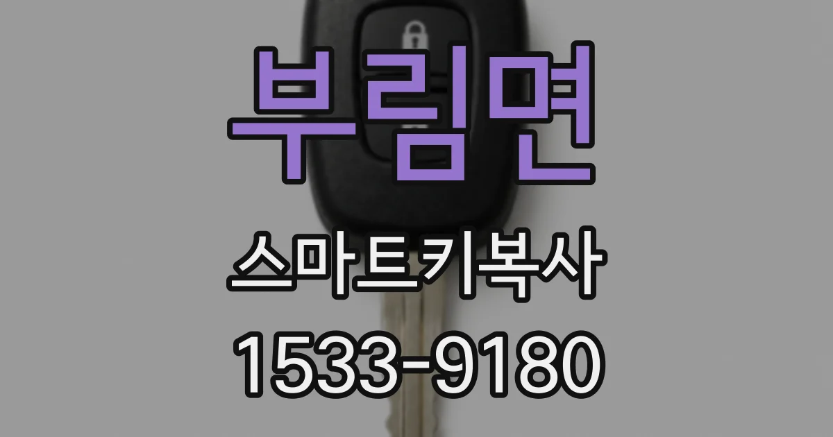 부림면 스마트키복사