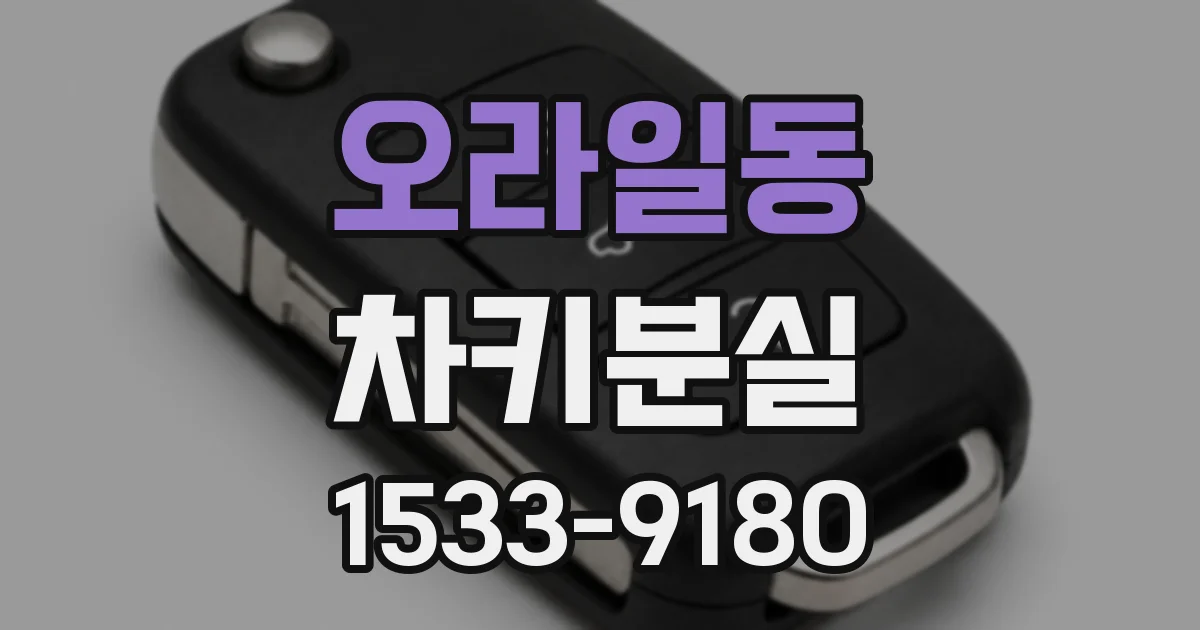 오라일동 차키분실