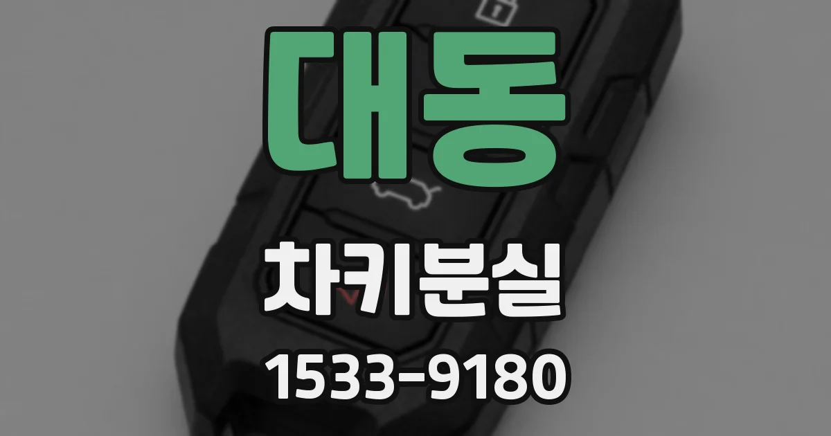 대동 차키분실