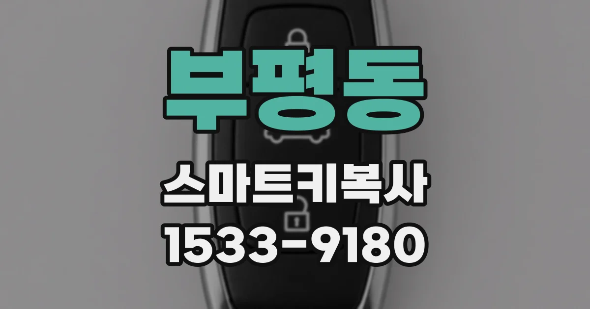 부평동 스마트키복사