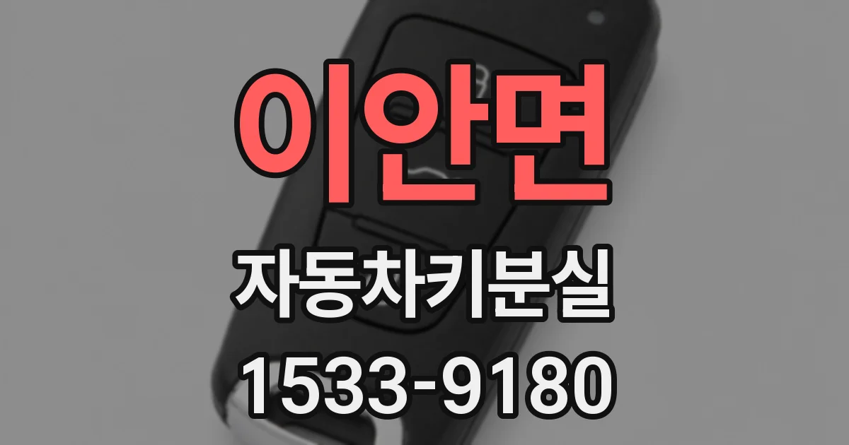 이안면 자동차키분실