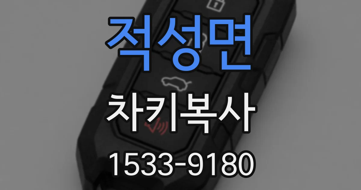 적성면 차키복사