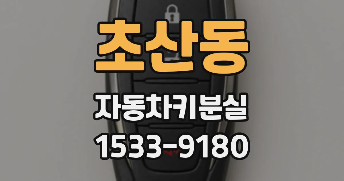 초산동 자동차키분실