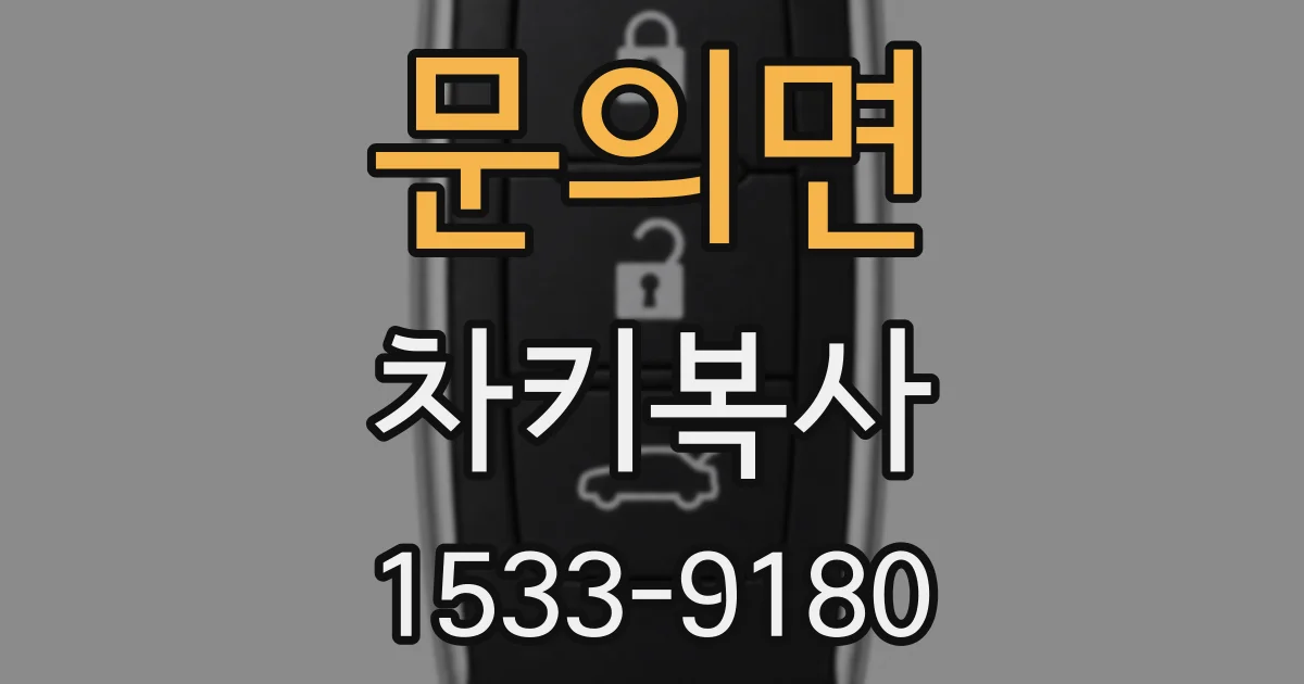 문의면 차키복사