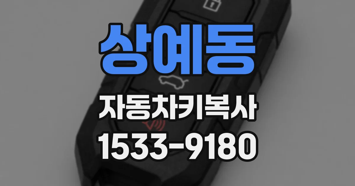 상예동 자동차키복사