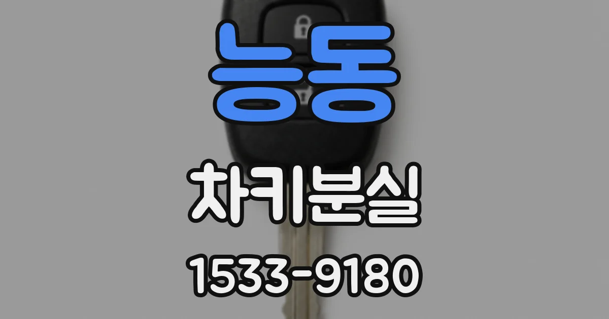 능동 차키분실