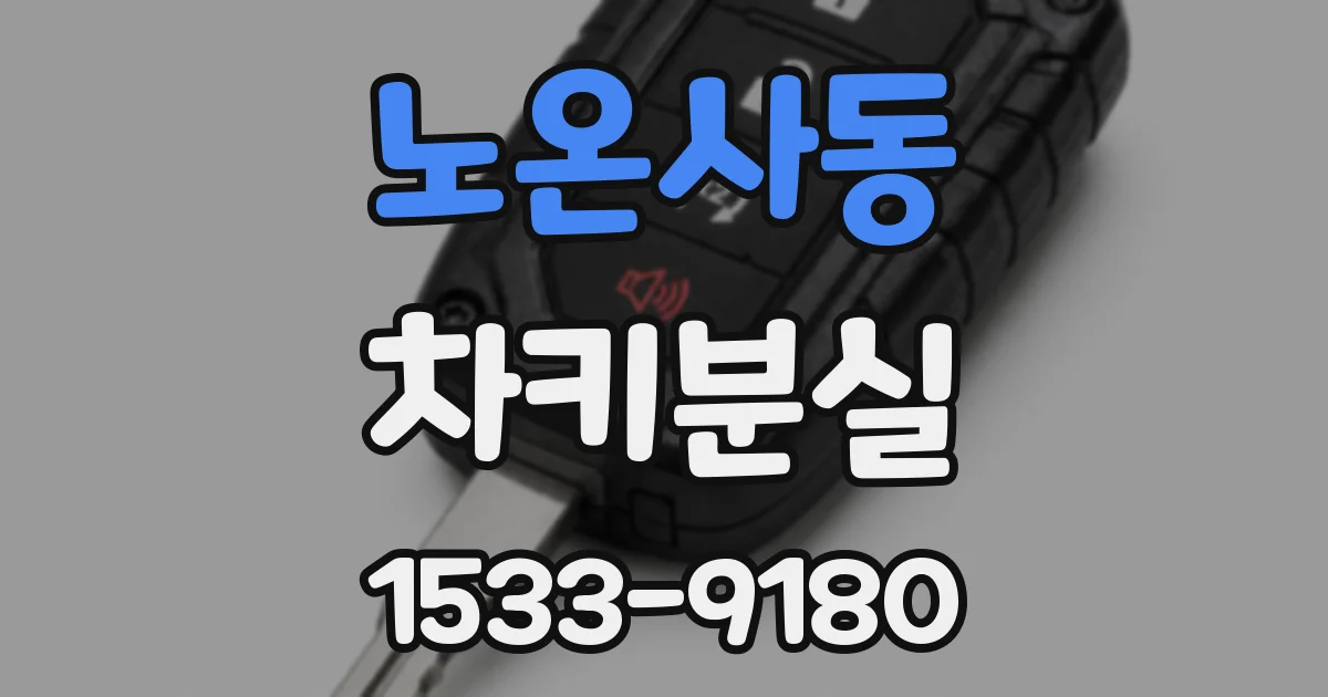 노온사동 차키분실