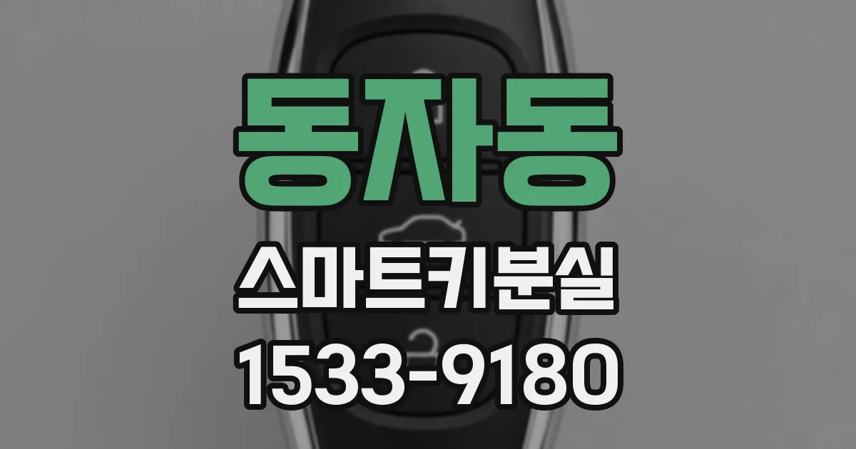동자동 스마트키분실