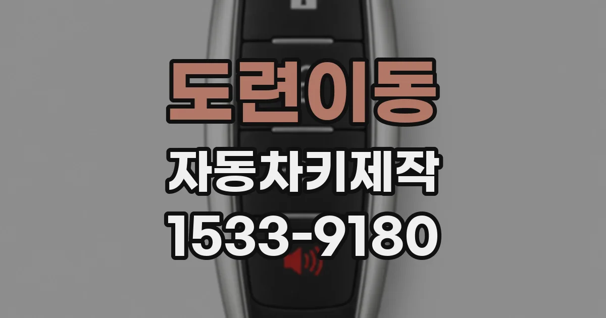 도련이동 자동차키제작