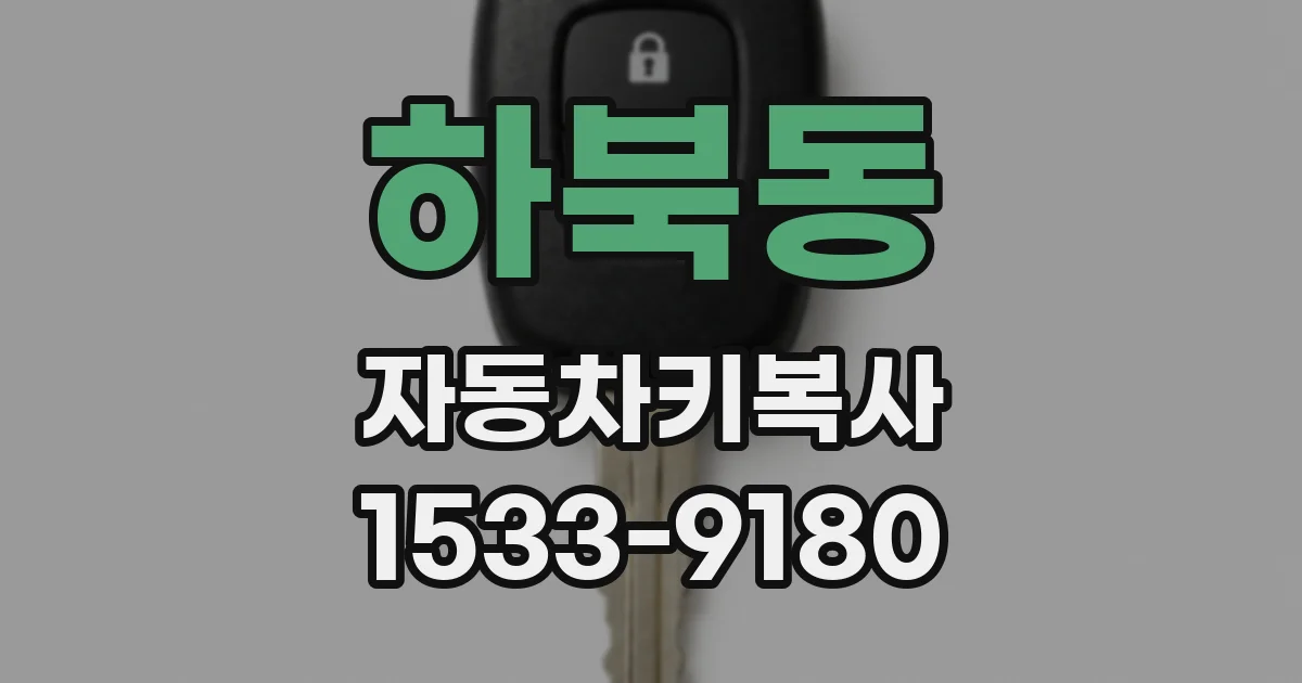 하북동 자동차키복사
