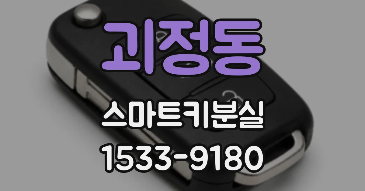 괴정동 스마트키분실