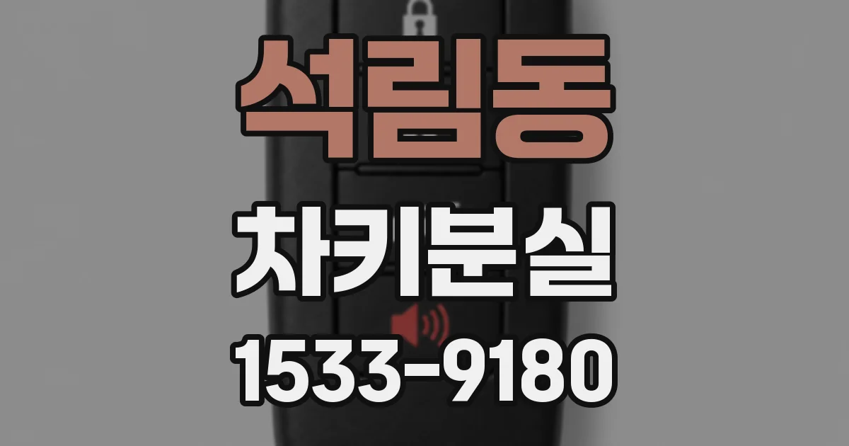 석림동 차키분실