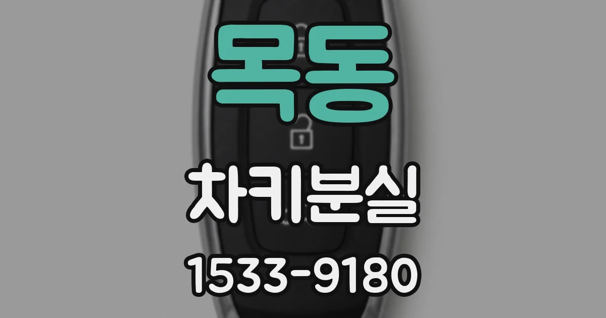 목동 차키분실